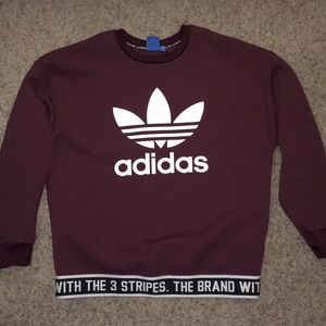 Adidas maroon shirt